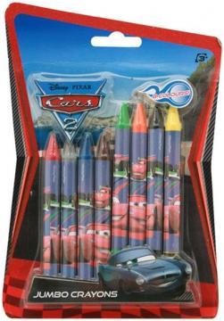Set creioane cerat jumbo Disney Cars - Pret | Preturi Set creioane cerat jumbo Disney Cars