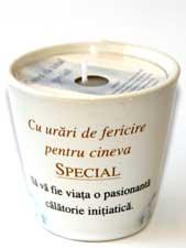 LUMANARE - CU URARI DE FERICIRE PENTRU CINEVA SPECIAL - Pret | Preturi LUMANARE - CU URARI DE FERICIRE PENTRU CINEVA SPECIAL