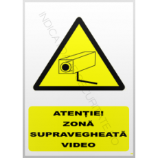 Indicator avertizare supraveghere video - Pret | Preturi Indicator avertizare supraveghere video