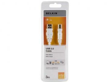 Cablu USB 2.0 A/B 3m, Belkin F3U154CP3M - Pret | Preturi Cablu USB 2.0 A/B 3m, Belkin F3U154CP3M