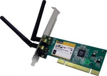 Placa retea PCI, wireless N 300Mbps, 2 antene detasabile (2*2.2dBi), TENDA "W322P+" - Pret | Preturi Placa retea PCI, wireless N 300Mbps, 2 antene detasabile (2*2.2dBi), TENDA "W322P+"