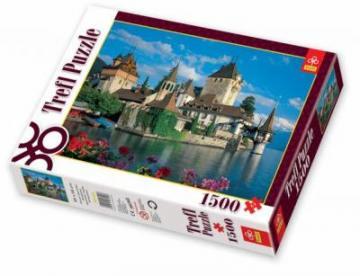 Puzzle Trefl 1500 Oberhofen Castle, Switzerland - Pret | Preturi Puzzle Trefl 1500 Oberhofen Castle, Switzerland