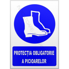 indicatoare protectia obligatorie a picioarelor - Pret | Preturi indicatoare protectia obligatorie a picioarelor
