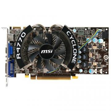 Placa video MSI Radeon HD 4770 512MB DDR5 Cyclone - Pret | Preturi Placa video MSI Radeon HD 4770 512MB DDR5 Cyclone