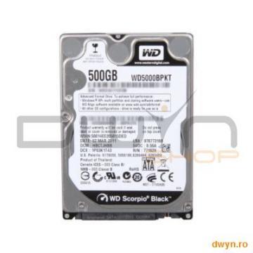 WESTERN DIGITAL 500GB, Scorpio Black, 7200rpm/SATA2/16MB, 2.5-inch (notebook), w/ Adv. Format, WD500 - Pret | Preturi WESTERN DIGITAL 500GB, Scorpio Black, 7200rpm/SATA2/16MB, 2.5-inch (notebook), w/ Adv. Format, WD500