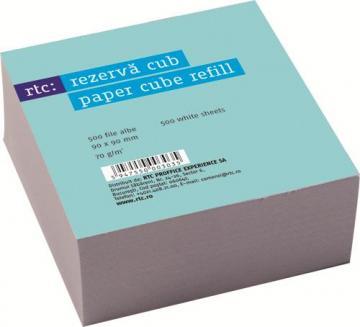 Rezerva cub hartie infoliat RTC, 90 x 90 mm, 80 g/mp, 500 coli - Pret | Preturi Rezerva cub hartie infoliat RTC, 90 x 90 mm, 80 g/mp, 500 coli