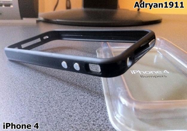 Bumper iPhone 4G, 4G[s] Negru + folie protectie fata - Pret | Preturi Bumper iPhone 4G, 4G[s] Negru + folie protectie fata