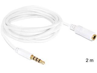 Cablu audio Jack stereo 3.5 mm T - M, IPhone 4 pini 2 m, Delock 84482 - Pret | Preturi Cablu audio Jack stereo 3.5 mm T - M, IPhone 4 pini 2 m, Delock 84482