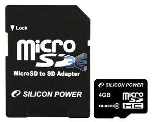 Silicon Power Card microSDHC 4GB Class 6 - Pret | Preturi Silicon Power Card microSDHC 4GB Class 6