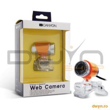 Web Camera CANYON CNR-WCAM813 (1.3Mpixel CMOS, USB 2.0) &amp; Game "Star Fish", Orange/Silver - Pret | Preturi Web Camera CANYON CNR-WCAM813 (1.3Mpixel CMOS, USB 2.0) &amp; Game "Star Fish", Orange/Silver