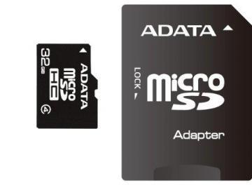 Micro SDHC 32GB Class 10 A-Data cu adaptor AUSDH32GCL10-RA1 - Pret | Preturi Micro SDHC 32GB Class 10 A-Data cu adaptor AUSDH32GCL10-RA1