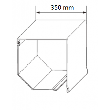 Caseta 350 mm aluminiu pentru usi de garaj rulou - Pret | Preturi Caseta 350 mm aluminiu pentru usi de garaj rulou