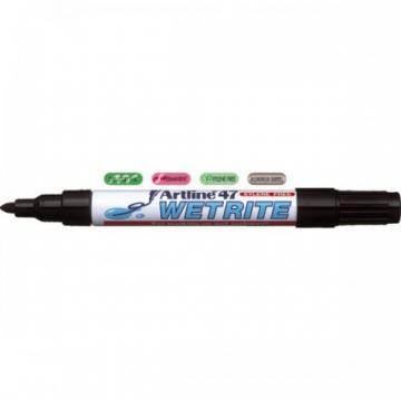 Marker pentru suprafete umede, varf rotund 1.5mm, corp metalic, ARTLINE 47 - negru - Pret | Preturi Marker pentru suprafete umede, varf rotund 1.5mm, corp metalic, ARTLINE 47 - negru