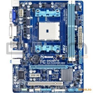 GIGABYTE Main Board Desktop AMD A55 (SFM2, DDR3, LAN,DVI/HDMI/VGA, USB2.0, SATA II/RAID) mATX Retail - Pret | Preturi GIGABYTE Main Board Desktop AMD A55 (SFM2, DDR3, LAN,DVI/HDMI/VGA, USB2.0, SATA II/RAID) mATX Retail