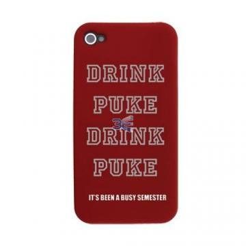 Carcasa iPhone 4, Drink-Puke, Rosu - Pret | Preturi Carcasa iPhone 4, Drink-Puke, Rosu