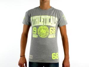 Tricou ATHLETICALS DENIM Barbati - jfluo_b-grey_b_grey_yellow - Pret | Preturi Tricou ATHLETICALS DENIM Barbati - jfluo_b-grey_b_grey_yellow