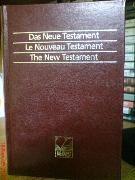 Noul testament in engleza, franceza, germana - Pret | Preturi Noul testament in engleza, franceza, germana