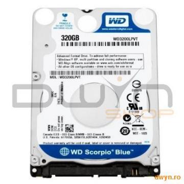 HDD Notebook 2.5" 320GB 5400rpm 8M SATA WD w/ AdvFormat - Pret | Preturi HDD Notebook 2.5" 320GB 5400rpm 8M SATA WD w/ AdvFormat