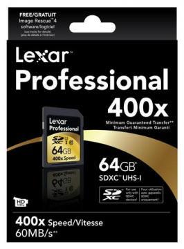 Card memorie Lexar SDHC Profesional 400x 64GB - Pret | Preturi Card memorie Lexar SDHC Profesional 400x 64GB