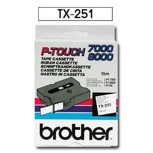 Banda continua laminata 24mm Brother TX251 - Pret | Preturi Banda continua laminata 24mm Brother TX251