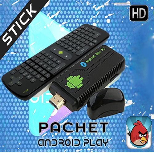 Pachet Android TV Stick + Flymouse Wireless - Pret | Preturi Pachet Android TV Stick + Flymouse Wireless