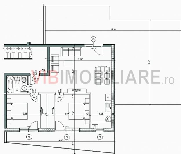 VIB13442 - Apartament 3 camere Decebal - Piata Alba-Iulia - terasa 102 mp - 135000 euro. - Pret | Preturi VIB13442 - Apartament 3 camere Decebal - Piata Alba-Iulia - terasa 102 mp - 135000 euro.