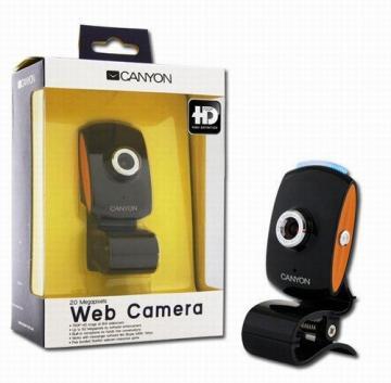 Camera Web Canyon negru/portocaliu USB CNR-WCAM420HD - Pret | Preturi Camera Web Canyon negru/portocaliu USB CNR-WCAM420HD