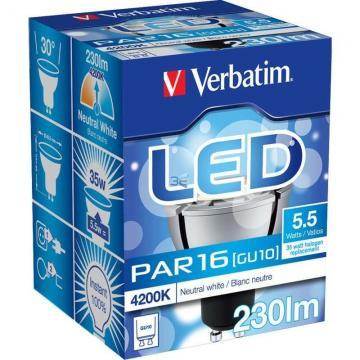 VERBATIM 52015 LED PAR16 GU10 5.5W 4200K CW 230LM - Pret | Preturi VERBATIM 52015 LED PAR16 GU10 5.5W 4200K CW 230LM