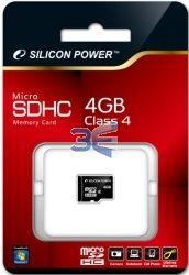 Silicon Power Card microSDHC 4GB Class 4 - Pret | Preturi Silicon Power Card microSDHC 4GB Class 4