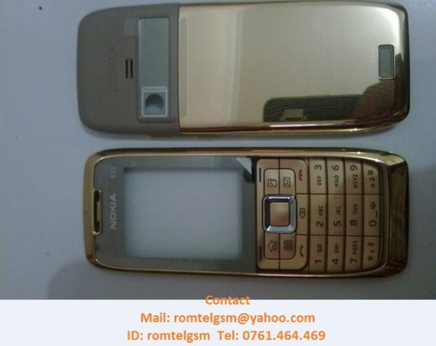 Carcasa Nokia E51 GOLD ORIGINALA COMPLETA SIGILATA - Pret | Preturi Carcasa Nokia E51 GOLD ORIGINALA COMPLETA SIGILATA