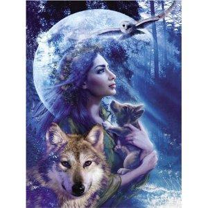 Puzzle Ravensburger 1000 Godess of the Wolves - Pret | Preturi Puzzle Ravensburger 1000 Godess of the Wolves