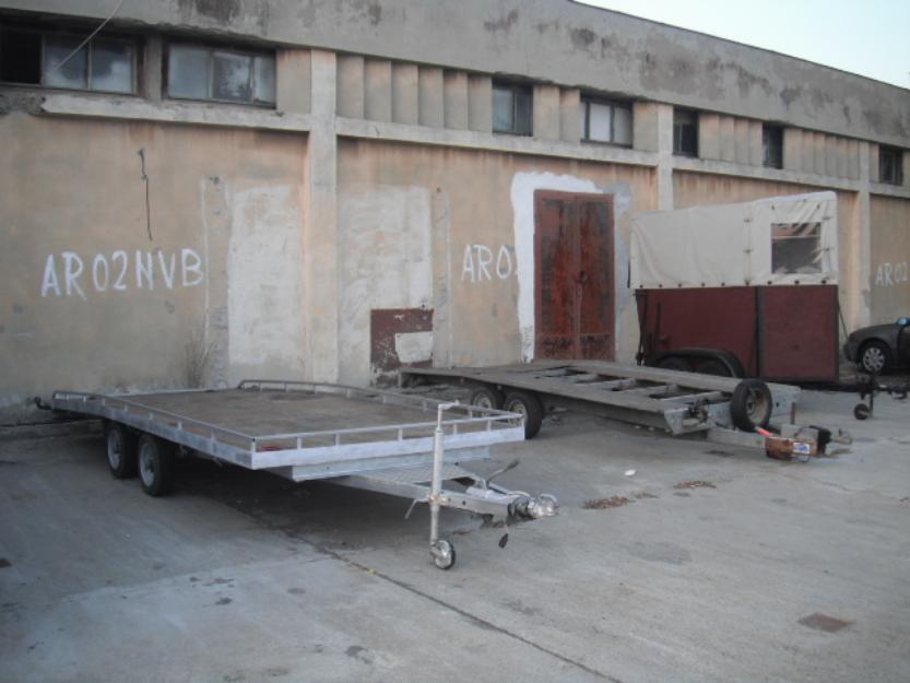 2 trailere remorca transport auto - Pret | Preturi 2 trailere remorca transport auto
