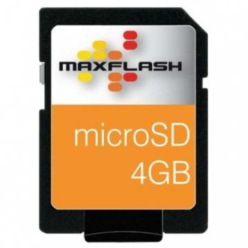 Card TransFlash MicroSD 4GB MAXFLASH cu adaptor SD - Pret | Preturi Card TransFlash MicroSD 4GB MAXFLASH cu adaptor SD