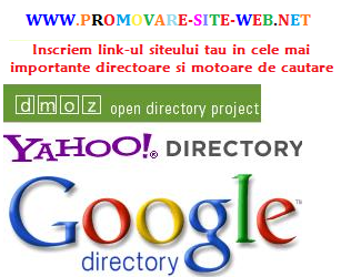 Inscriere in 1000 de directoare web si publicare de anunturi. Trafic pe siteul tau - Pret | Preturi Inscriere in 1000 de directoare web si publicare de anunturi. Trafic pe siteul tau