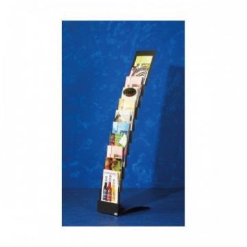 Stand metalic pentru cataloage 11 x A4, 153 x 28 x 47 cm, SMIT Escalera - gri - Pret | Preturi Stand metalic pentru cataloage 11 x A4, 153 x 28 x 47 cm, SMIT Escalera - gri