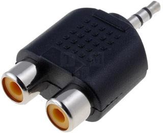 Adaptor mufa jack 3.5mm la 2 X RCA T-M, AC-010 - Pret | Preturi Adaptor mufa jack 3.5mm la 2 X RCA T-M, AC-010