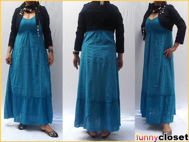 MAXI DRESS TURCOAZ - Pret | Preturi MAXI DRESS TURCOAZ