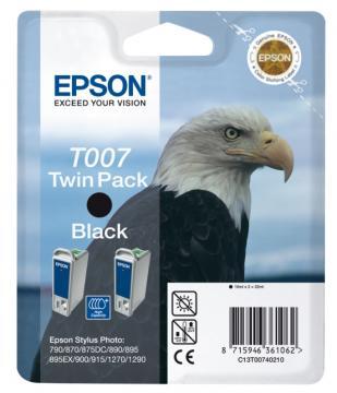 Cartus EPSON Twinpack C13T00740210 negru - Pret | Preturi Cartus EPSON Twinpack C13T00740210 negru