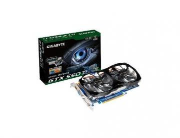 Gigabyte GeForce GTX 550, PCI-E, 1GB GDDR5, 192biti, cooler WindForce 2 + Transport Gratuit - Pret | Preturi Gigabyte GeForce GTX 550, PCI-E, 1GB GDDR5, 192biti, cooler WindForce 2 + Transport Gratuit