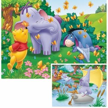 PUZZLE LA PLIMBARE Winnie the Pooh 2 in 1 20 de piese Ravensburger - Pret | Preturi PUZZLE LA PLIMBARE Winnie the Pooh 2 in 1 20 de piese Ravensburger