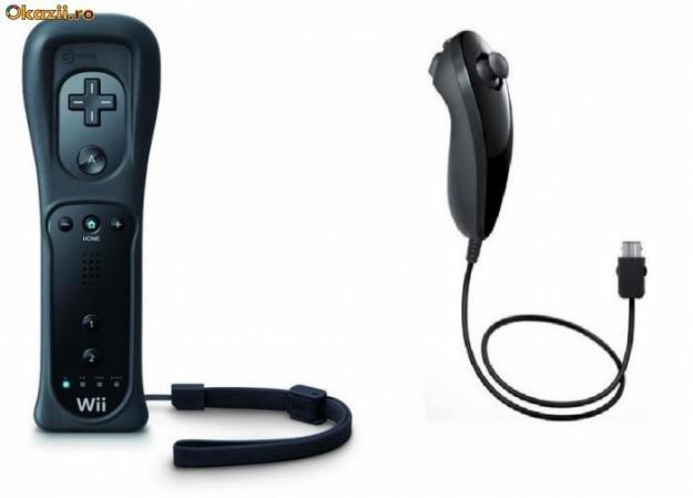 Wii Remote Controller Nunchuck HUSA - Negre - Pret | Preturi Wii Remote Controller Nunchuck HUSA - Negre