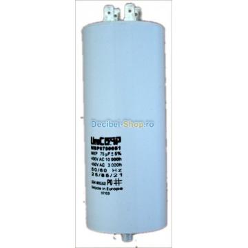 Condensator motor 75uF 450V AC - Pret | Preturi Condensator motor 75uF 450V AC