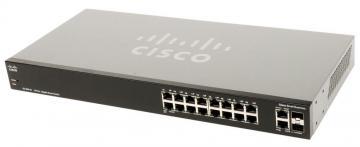 Switch Cisco SG200-18, 10/100/1000 Gigabit 16 Ports + 2 Combo mini-GBIC Ports, Web-GUI/QoS/IPv6 - Pret | Preturi Switch Cisco SG200-18, 10/100/1000 Gigabit 16 Ports + 2 Combo mini-GBIC Ports, Web-GUI/QoS/IPv6