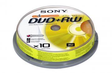 SONY DVD+RW 4x 4.7GB 10buc bulk - Pret | Preturi SONY DVD+RW 4x 4.7GB 10buc bulk