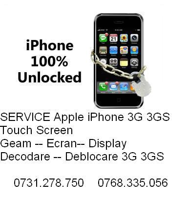 Deblocare iPhone 3G S Service Gsm Decodare iPhone 3GS - Pret | Preturi Deblocare iPhone 3G S Service Gsm Decodare iPhone 3GS