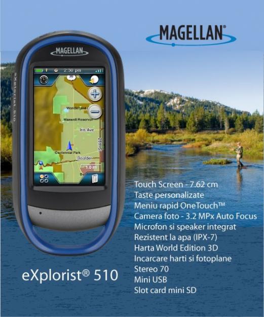 NOU de la Magellan: GPS eXplorist 510 - Pret | Preturi NOU de la Magellan: GPS eXplorist 510