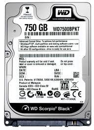 Notebook HDD WD Scorpio Black 750GB WD7500BPKT - Pret | Preturi Notebook HDD WD Scorpio Black 750GB WD7500BPKT