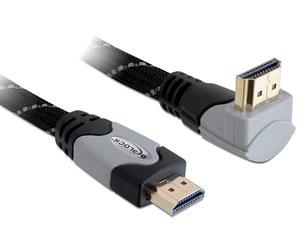 Cablu HDMI A-A T-T 1.4 unghi sus 1m, Delock 82993 - Pret | Preturi Cablu HDMI A-A T-T 1.4 unghi sus 1m, Delock 82993