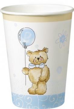 10 pahare 200cc. - Teddy Bear Blue - Pret | Preturi 10 pahare 200cc. - Teddy Bear Blue