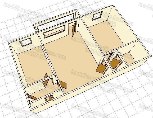 Ap. 2 cam. baie bucatarie 2 holuri balcon - Pret | Preturi Ap. 2 cam. baie bucatarie 2 holuri balcon